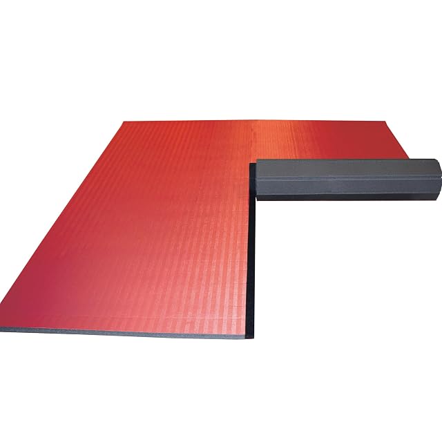 Dollamur 10x10x1 25 Jiu-Jitsu Mat Red Tatami FLEXI-Connect