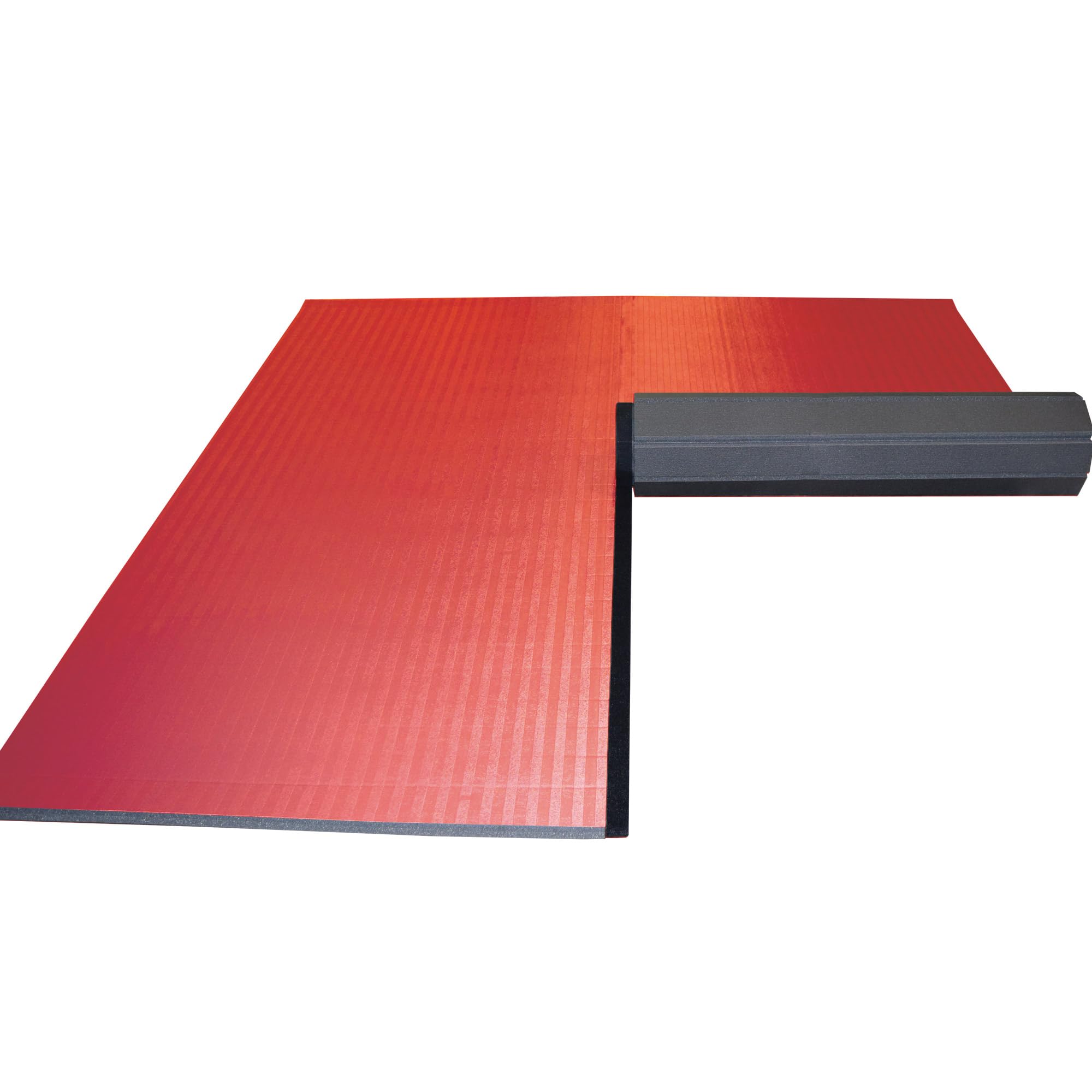 Dollamur 10'x10'x1.25" Jiu-Jitsu Mat, Red, Tatami, FLEXI-Connect®