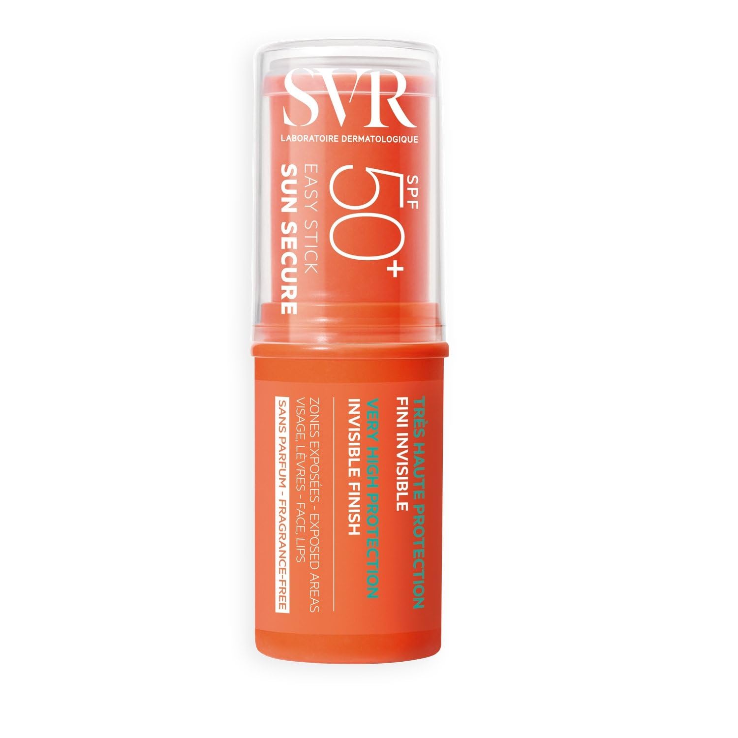 LABORATOIRE SVR – Stick Solaire Visage SPF 50+ Invisible, Protection Intense Peaux Sensibles (10g) - lot de 2 - Vendu par Lot
