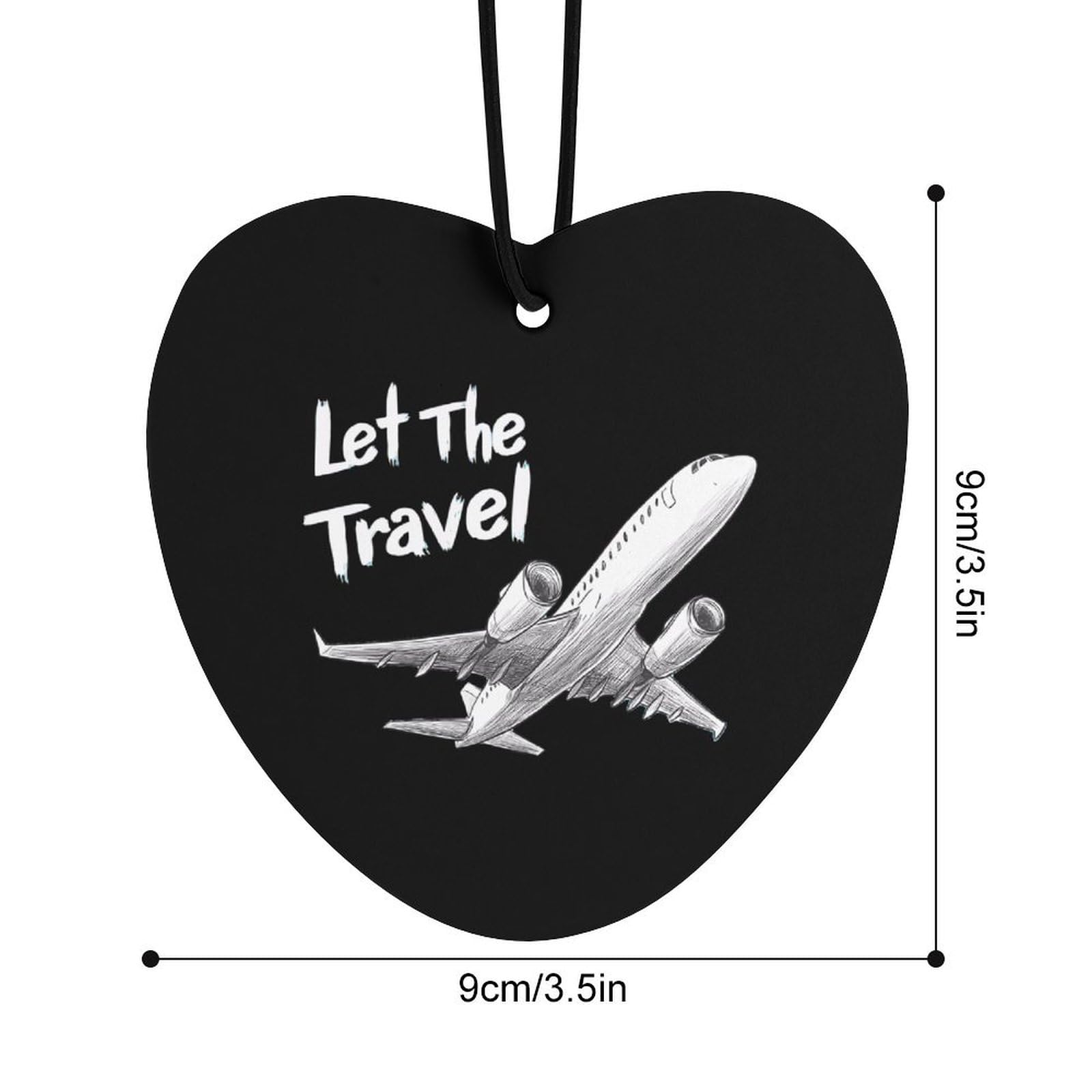 Airplane Travel Car Air Freshener Hanging Aromatherapy Tablets for Car Accessories Love form