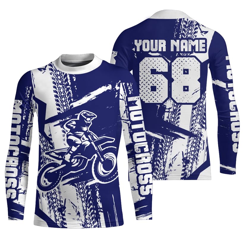 Custom Motocross Jersey UPF30+ Dirt Bike MX Racing Jersey Adult&Kid Off-Road Youth Motorcycle Shirt| XM92 (Kid Jersey)