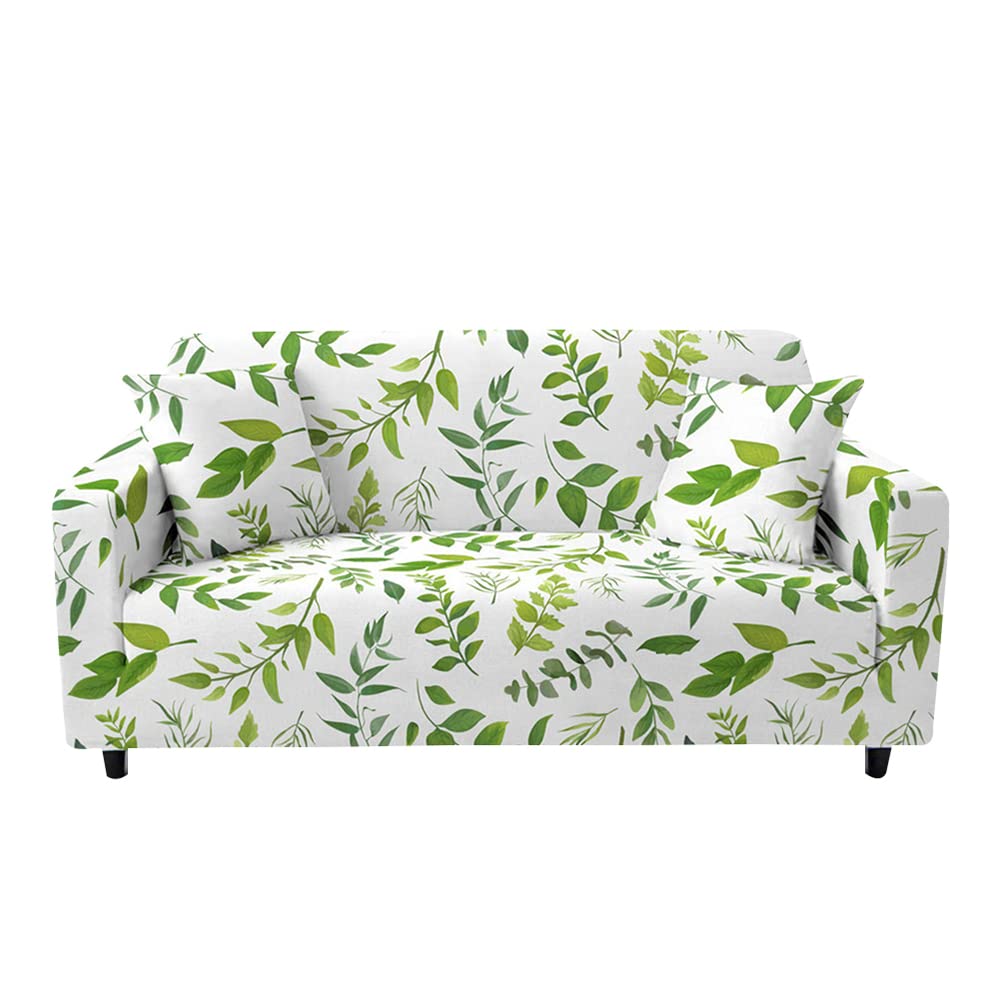 Highdi Laurel Branches Branch Pattern Sofa Cover 1/2/3/4 Seater, Sofa Slipcover Stretch Washable Furniture Protector Non Slip Sofa Covers For Loveseat Couch Sofa (,3 Seater)