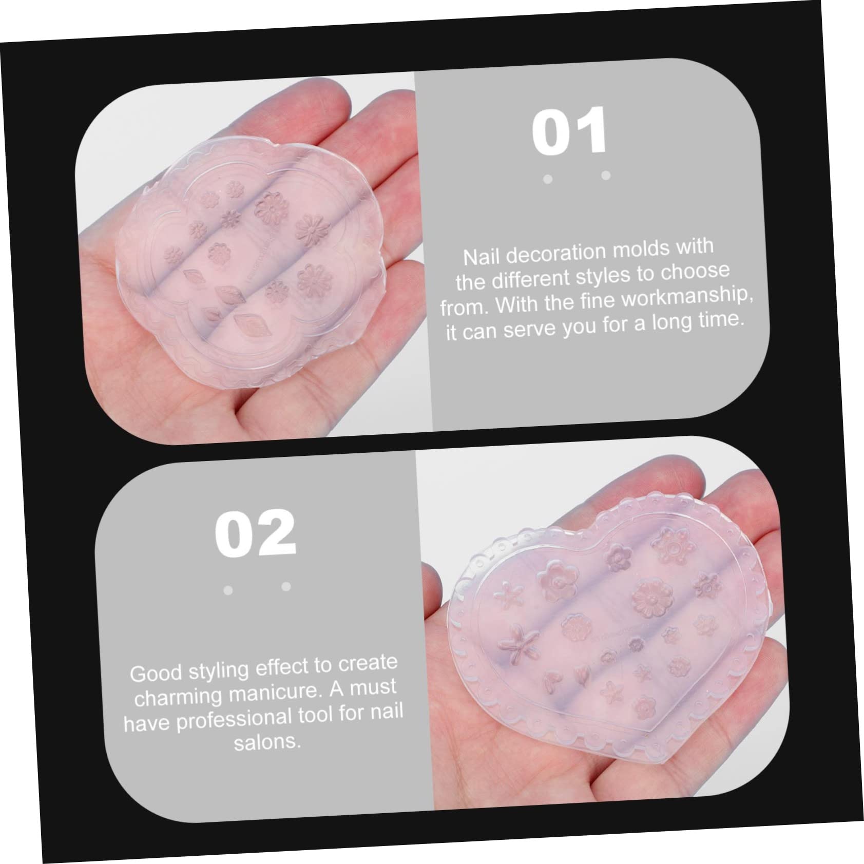 SHINEOFI 12pezzi Per Unghie Silicone Mold Per Nail Art Personalizzati Forniture Per Manicure e Decorazioni Unghie Per e