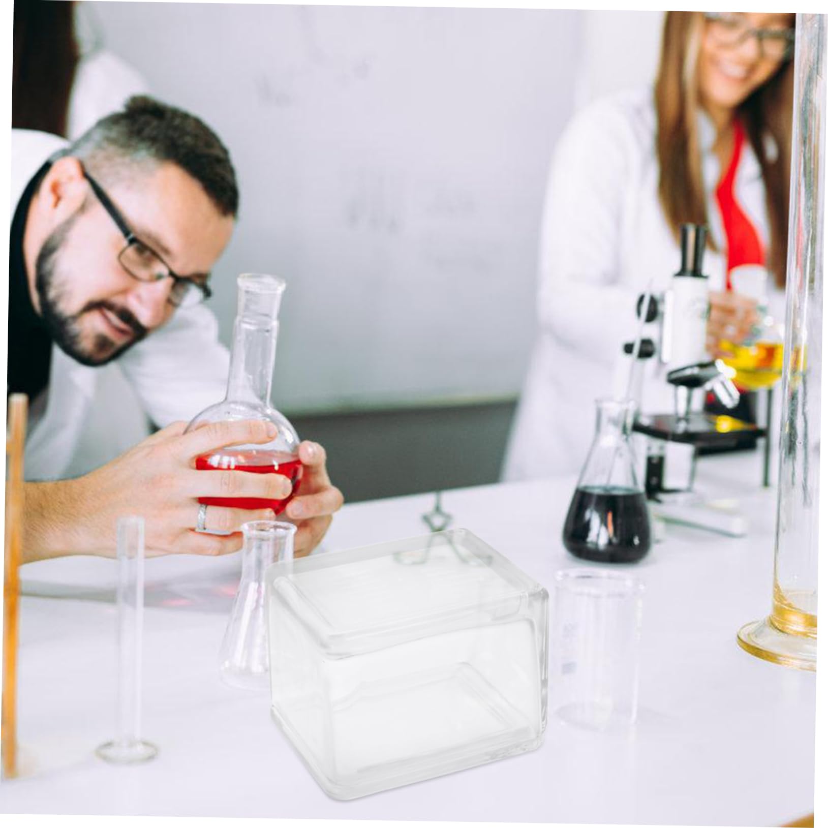 Alipis Vetrini per Microscopio con Campioni Vetrino Concavo Kit Preparazione Vetrini Microscopio Coprioggetto Vetro Vetrino Cellulare