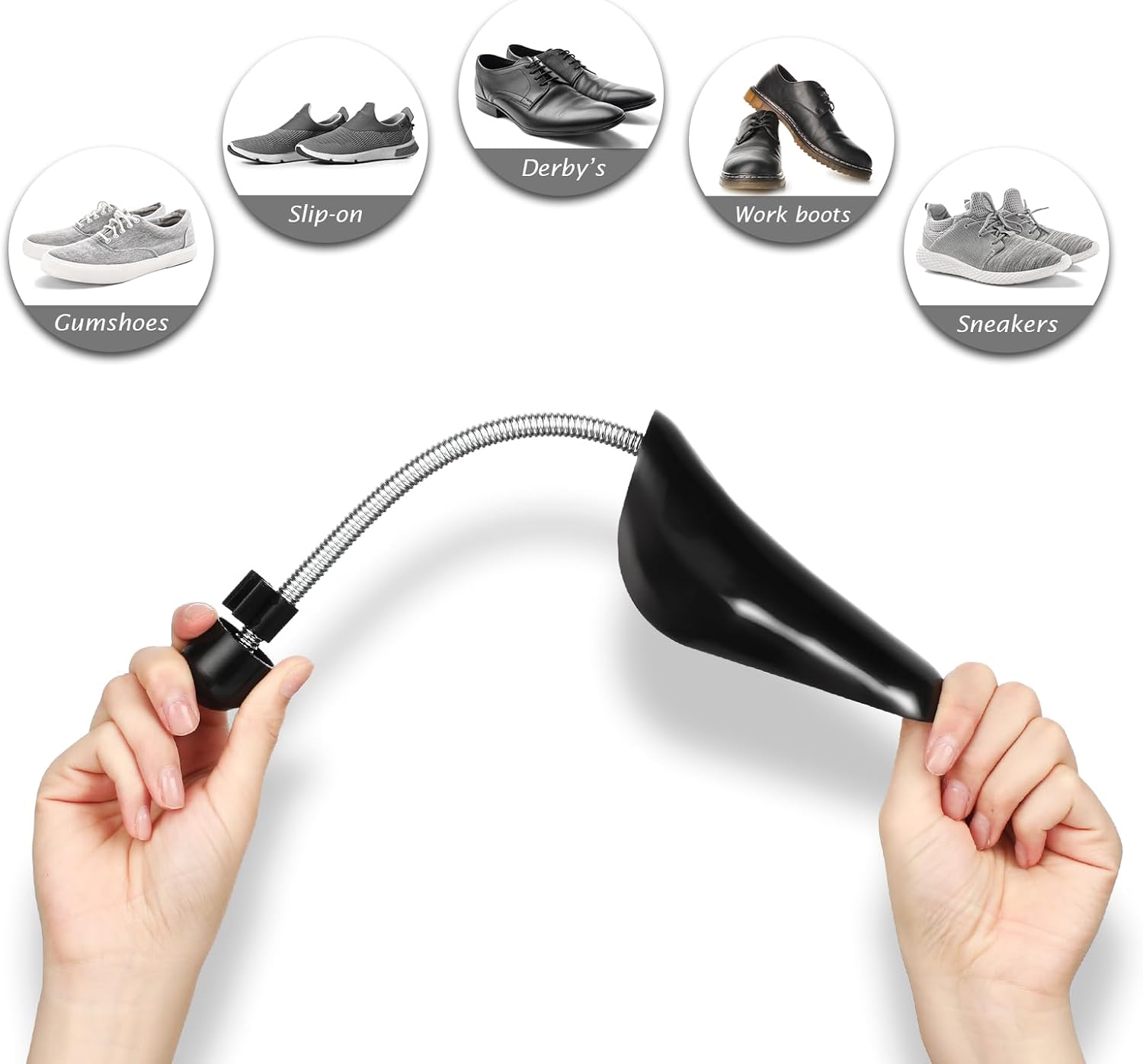 Sieral Spring Shoe Tree Bulk Shoe Stretcher Plastic 33 Cm/ 13 Inches Shoes Tree Sneaker Support Men Us 5-13