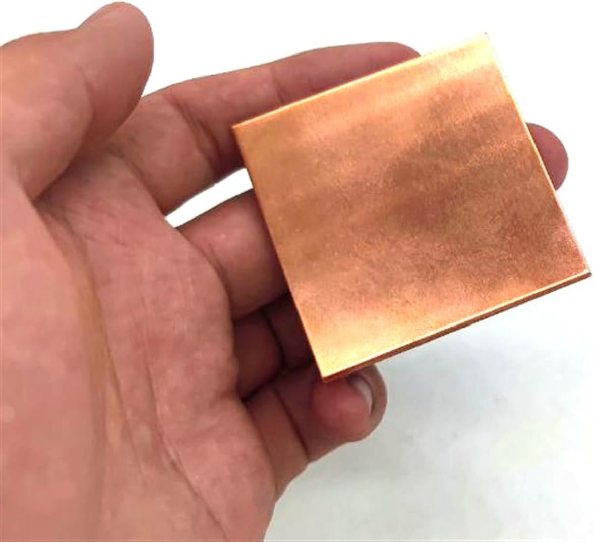 Flashing Metal Bronze Copper Alloy Plate for Engraving Decoration Hobbies for Engraving Welding Art Craft Roofing Panels (Size : 50x100x150mm 1pc)
