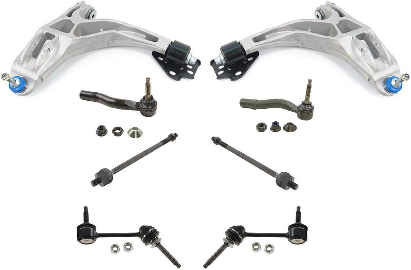 Replacement Parts For 2003 2006 Lincoln Town Car Lower Control Arms Sway Bars & Tie Rods 6pc Kit
