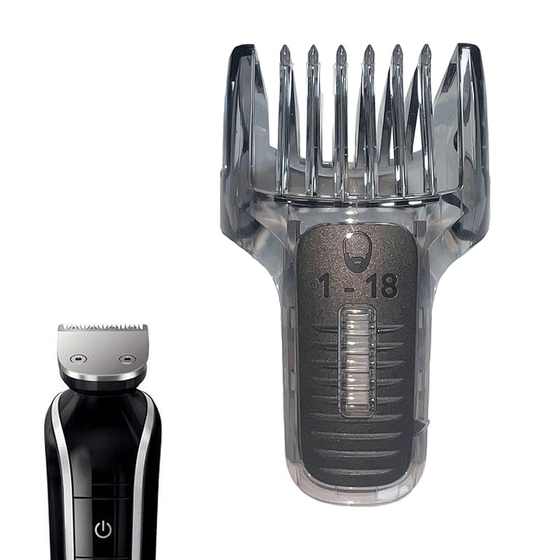 Pente guia de reposição de 1–18 mm maxeylead compatível com aparadores Philips Norelco QuickGroom QG3330, QG3333, QG3340, QG3352 e QG3360