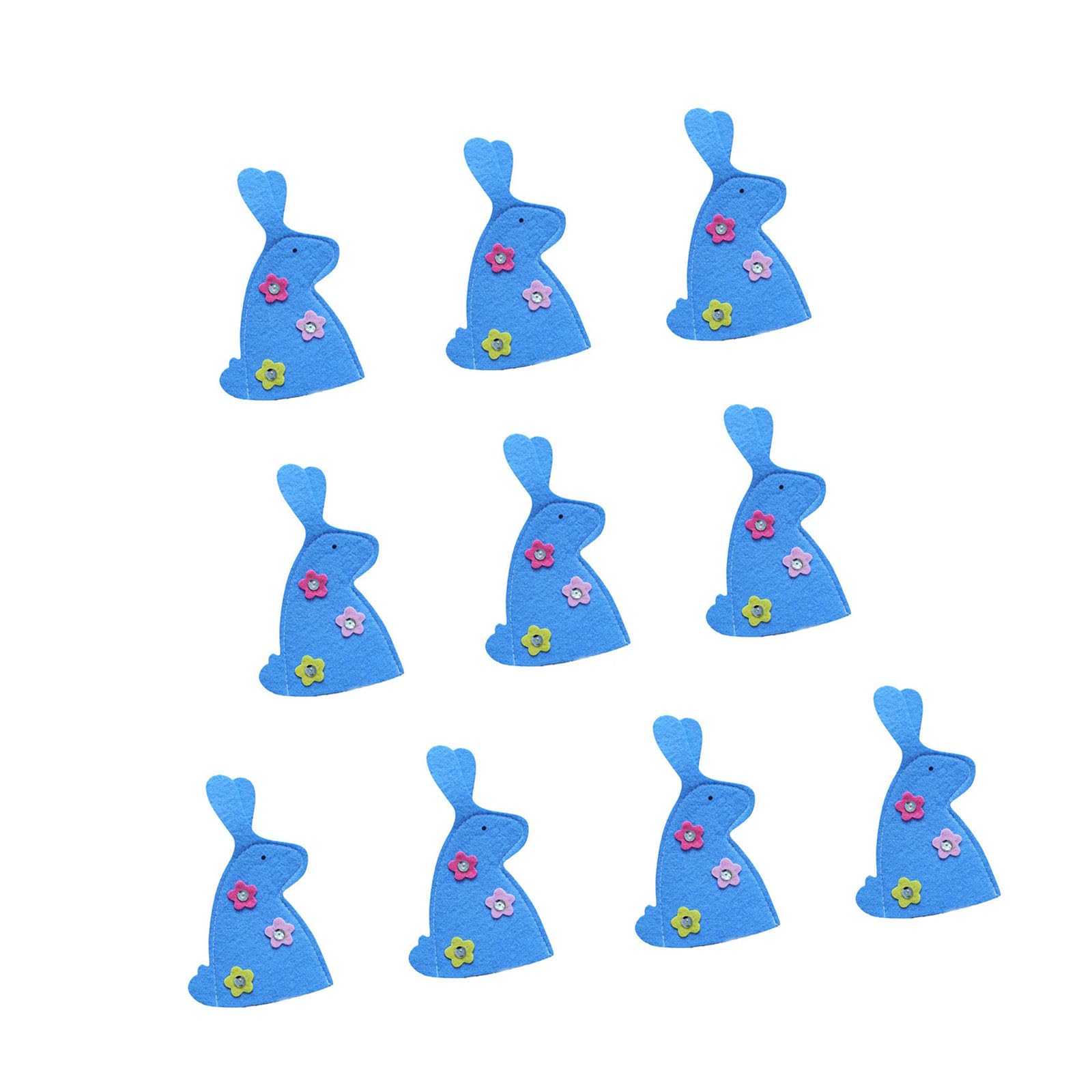 Hsioluted Of 10 Easter Bunnies Eggs Protectors Eggs Holder Storage Bag for Festival Celebration and Craft Project Party Supplies