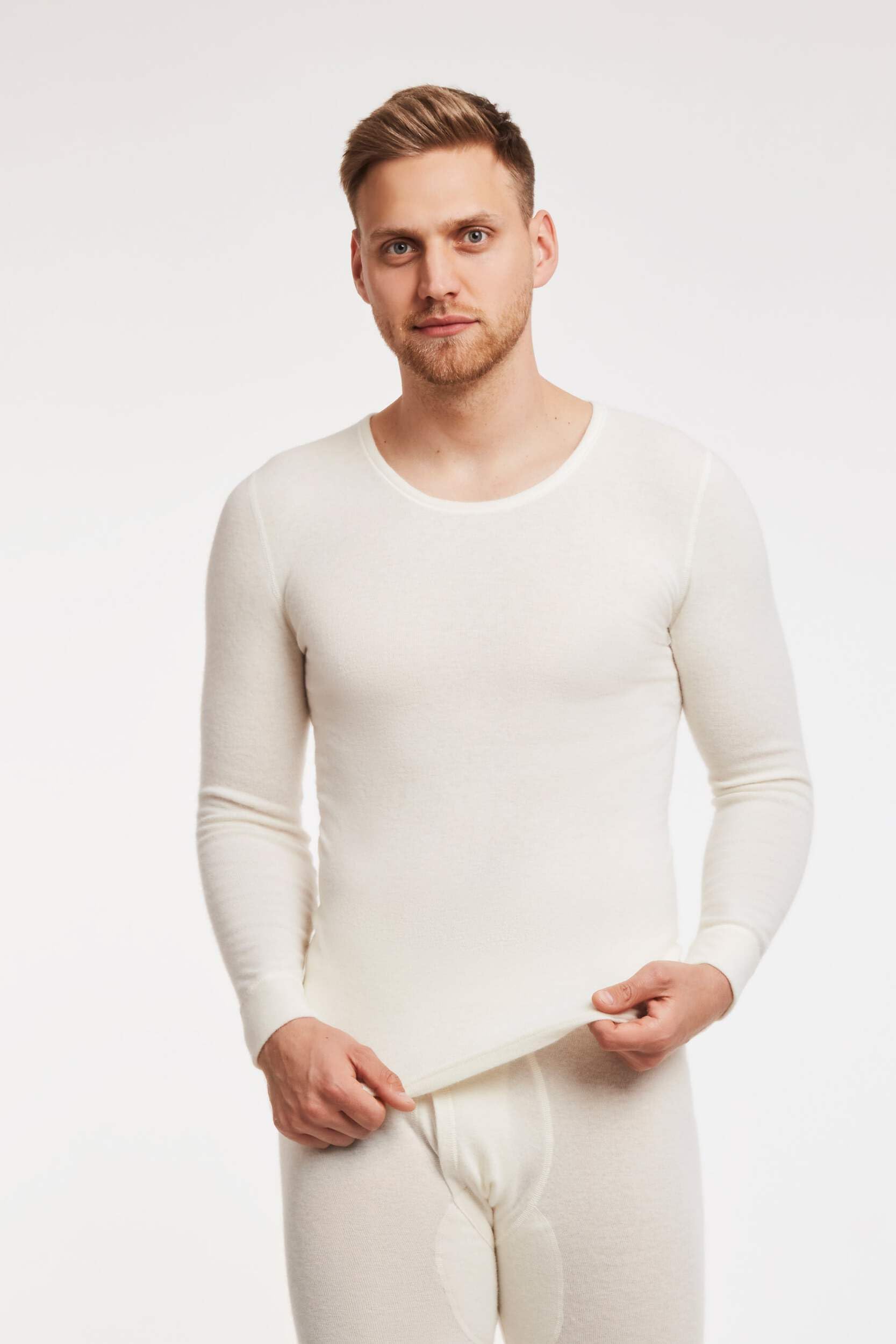 Medima Camisa de manga larga para hombre - Angora 20