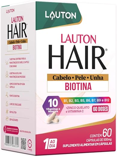 Biotina 45 Mcg 60 Capsulas 150% Idr Vegano Lauton Nutrition