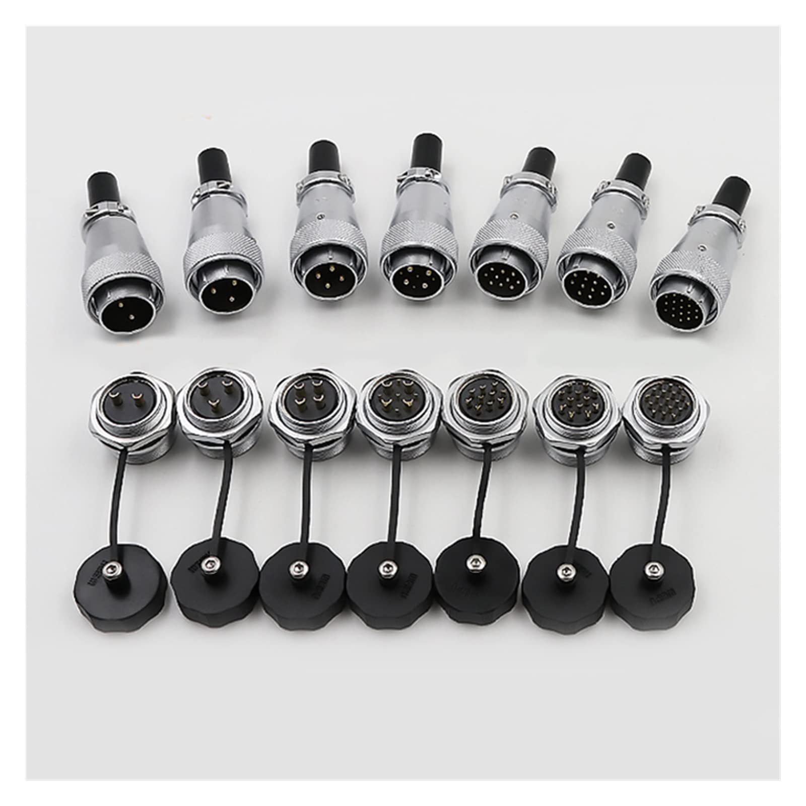 Artemisia WS24 M24 Connector 2 3 4 9 10 12 19 pin Waterproof car Motorbike Panel Screen Wire Connector (Color : 4pin)