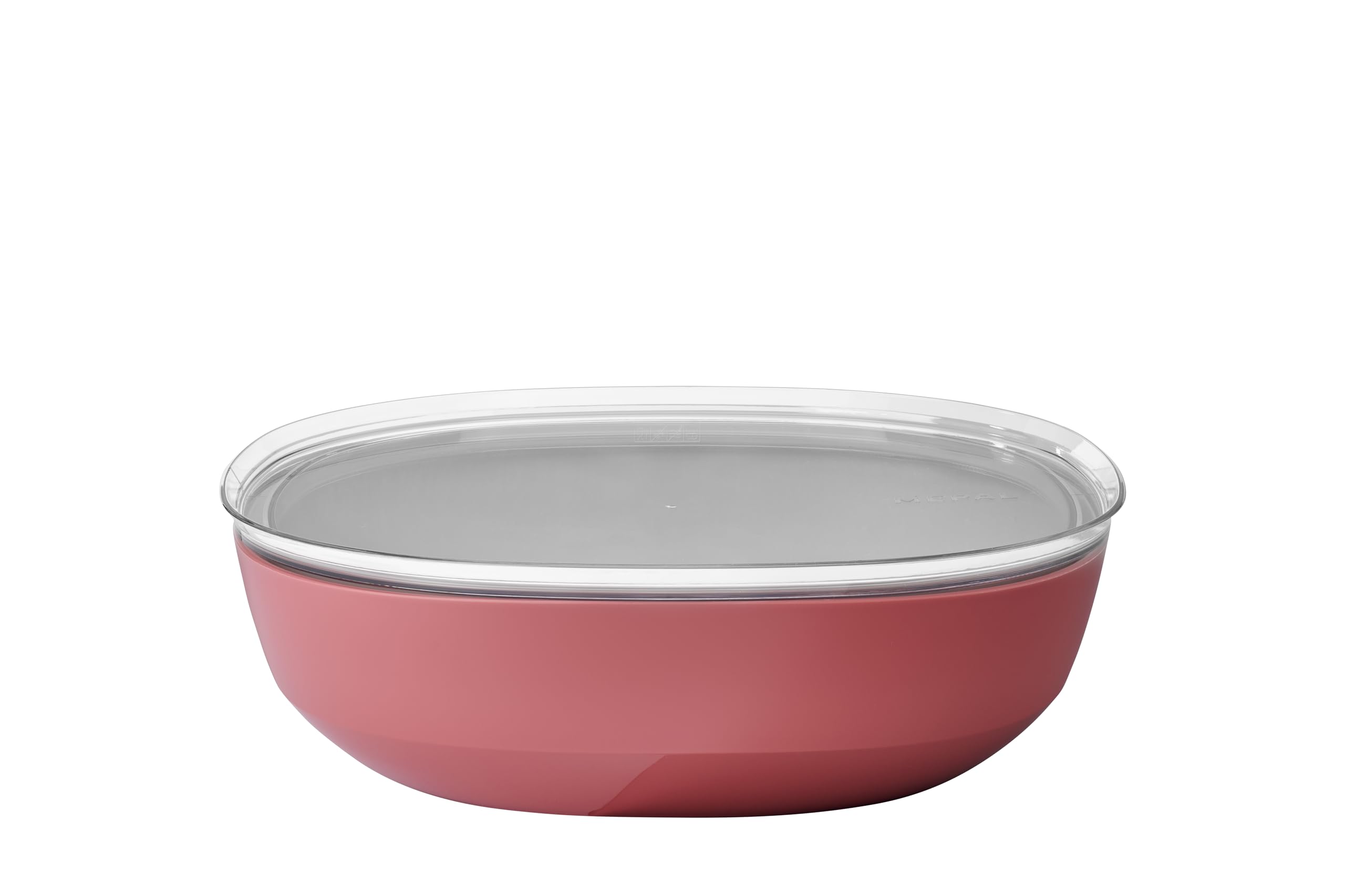 Mepal - Serving Bowl with lid Silueta - Dishwasher & Microwave Resistant - Salad Bowl - Tapas Bowls - Tableware - 4000 ml - Vivid Mauve