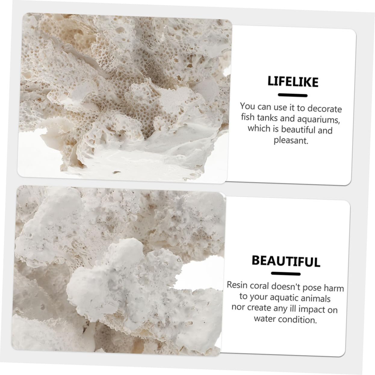 Toyvian Décoration Aquarium Corail Artificiel Faux Corail Résine Ornement Accessoire pour Aquarium Décoration Créative