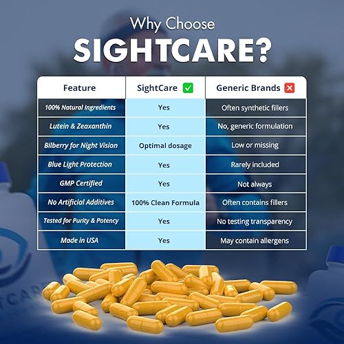 Miniatura 7 de SightCare - Suplementos de luteína y zeaxantina AREDS 2 fórmula de vitaminas para los ojos para la salud macular y el apoyo de la luz azul, incluye