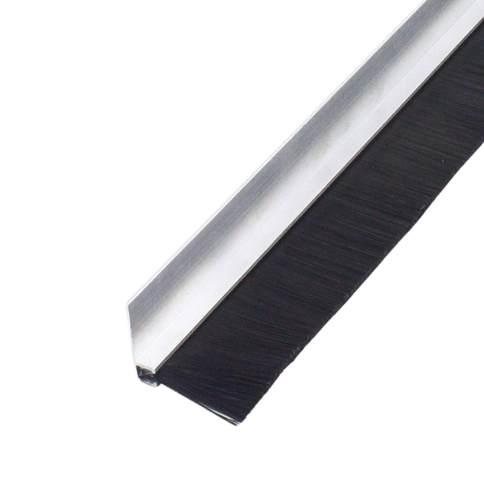 Door Strip Draught Brush, Door Brush Strip Aluminum Alloy Silver 10-300mm(Silver-f Type,20mm)