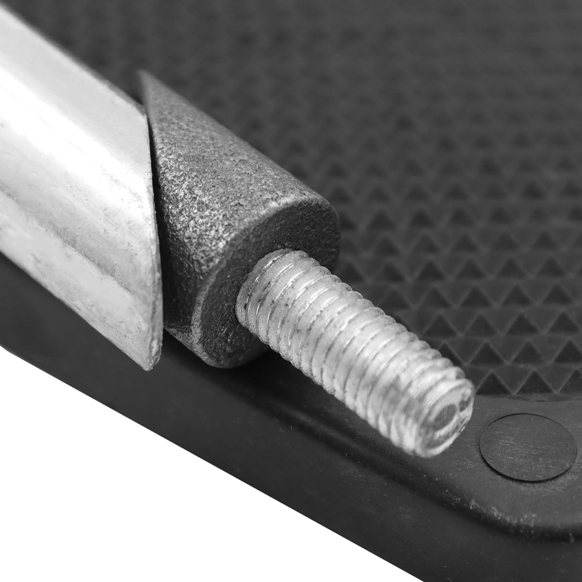 Sarini Reposapiés para silla de ruedas, a prueba de arañazos, universal, accesorios para sillas de ruedas, equipo resistente, fácil de instalar, plástico con poste