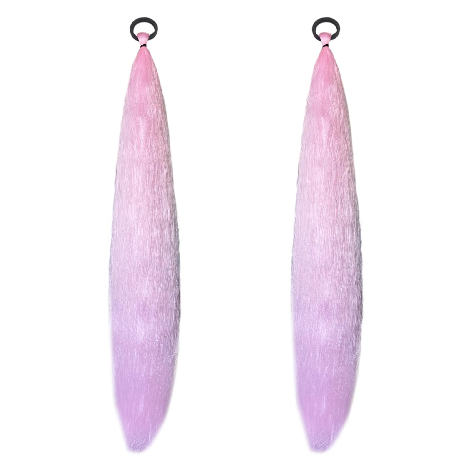 YUXITA Realistic High Ponytail Braided Hairpiece Synthetic Fiber For Music Festival Party Or Formal Event