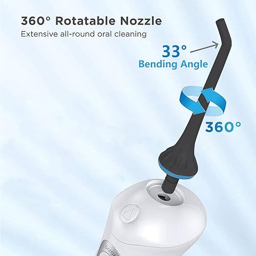 Miniatura 8 de Puntas de repuesto para irrigador dental Mospro, Nicwell, Zerhunt, boquilla de chorro blanco, 3 unidades