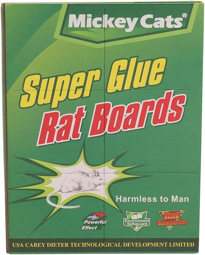 Ezoon 12 Pack Large Mouse Glue Traps with Enhanced Stickiness, Rat