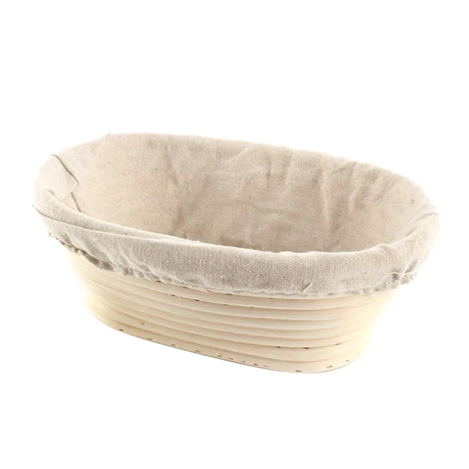 2 uds largo Banneton Brotform prueba de pan cesta mimbre cestas almacenamiento organizador molde Para Hornear Pan(28X14X8CM)