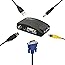 linkfor vidéo convertisseur BNC S-Video VGA à VGA Convertisseur Box PC à TV VGA Input à VGA Output Ordinateur Portable Ordina