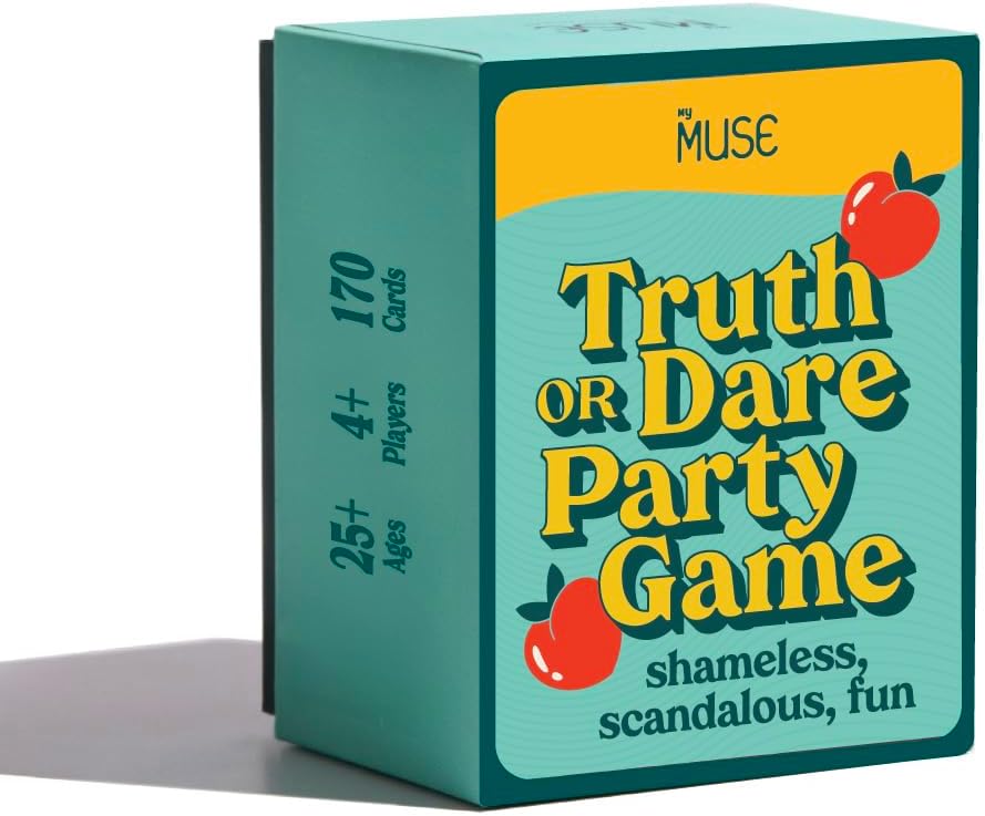 MYMUSE Truth Or Dare Epic Party Card Game, 170 Fun Prompts, 3 Categories, for 4+ Players, Friends, Birthday Gifts, Bestfriend, Thirsty, Indoor, Tabletop Games, Gifts for Friends, Husband & Wife