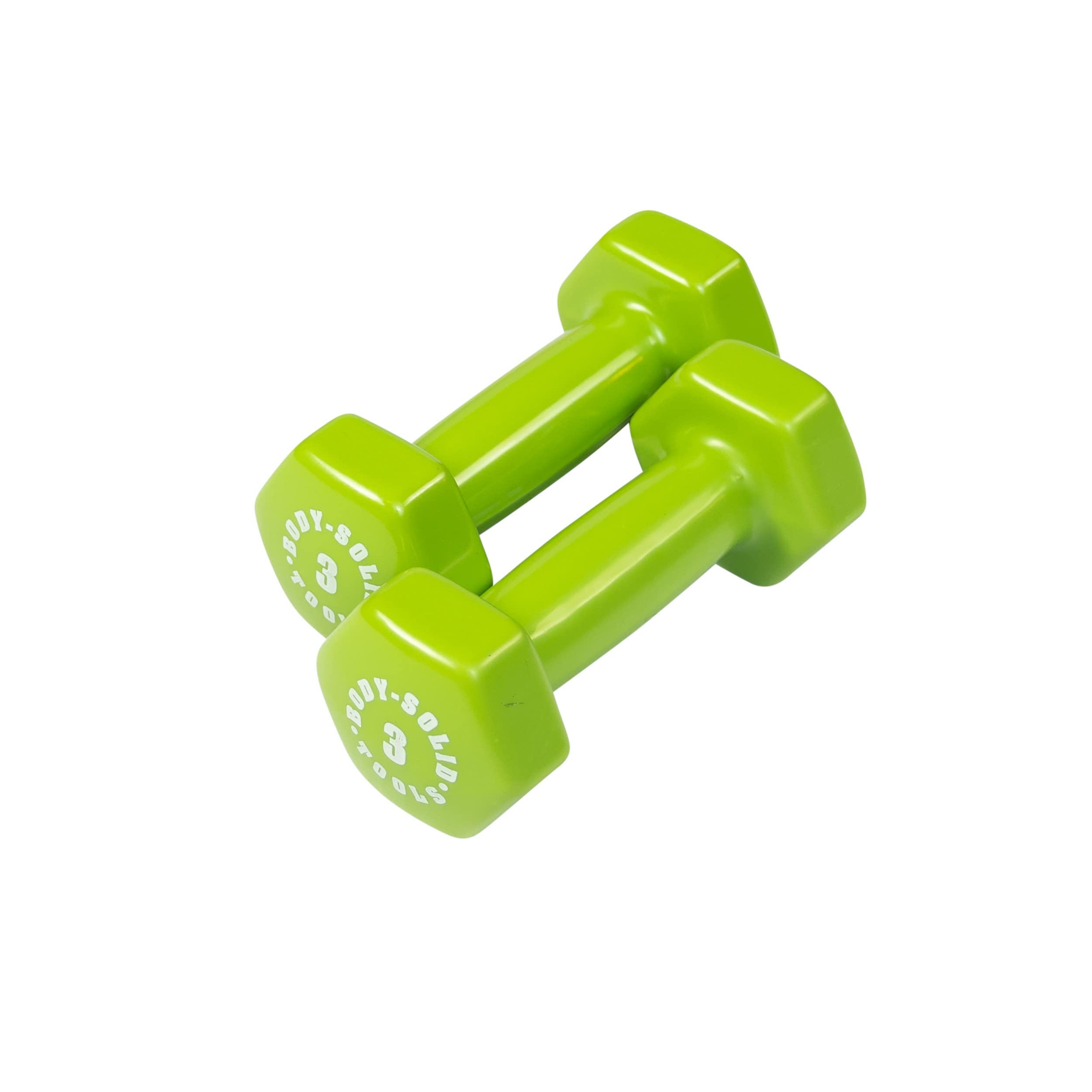 Body-Solid Tools BSTVD3PR Vinyl Dumbbells 3lb - Pair