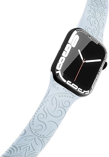 Miniatura 3 de Correa grabada de Halloween compatible con Apple Watch Band de 1.496 in 1.575 in 1.614 in 1.654 in 1.732 in 1.772 in 1.929 in para mujeres y