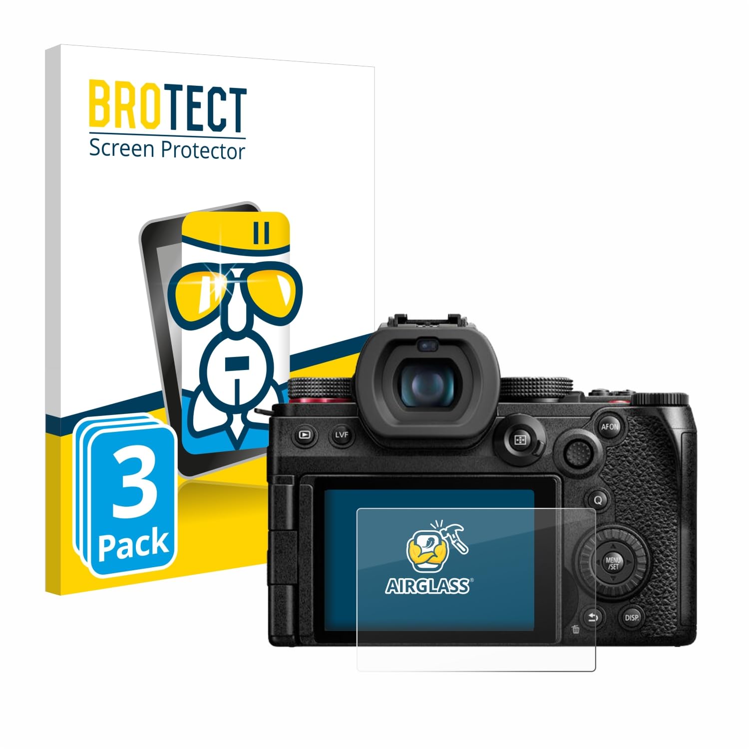 Brotect BROTECT Protector Pantalla Cristal Compatible Con Panasonic Lumix Dc G91 3 Unidades Cristal Vidrio 9h Airglass 373971