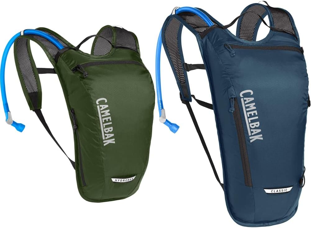 CamelBak Hydrobak Light Bike Hydration Backpack 50oz, Army Green & Classic Light