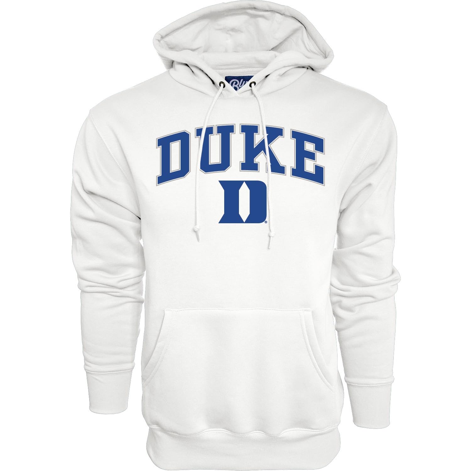 Blue 84 NCAA unisex-adult Duke Blue Devils Hooded Sweatshirt Arch Over Officially Licensed Duke Blue Devils Medium White