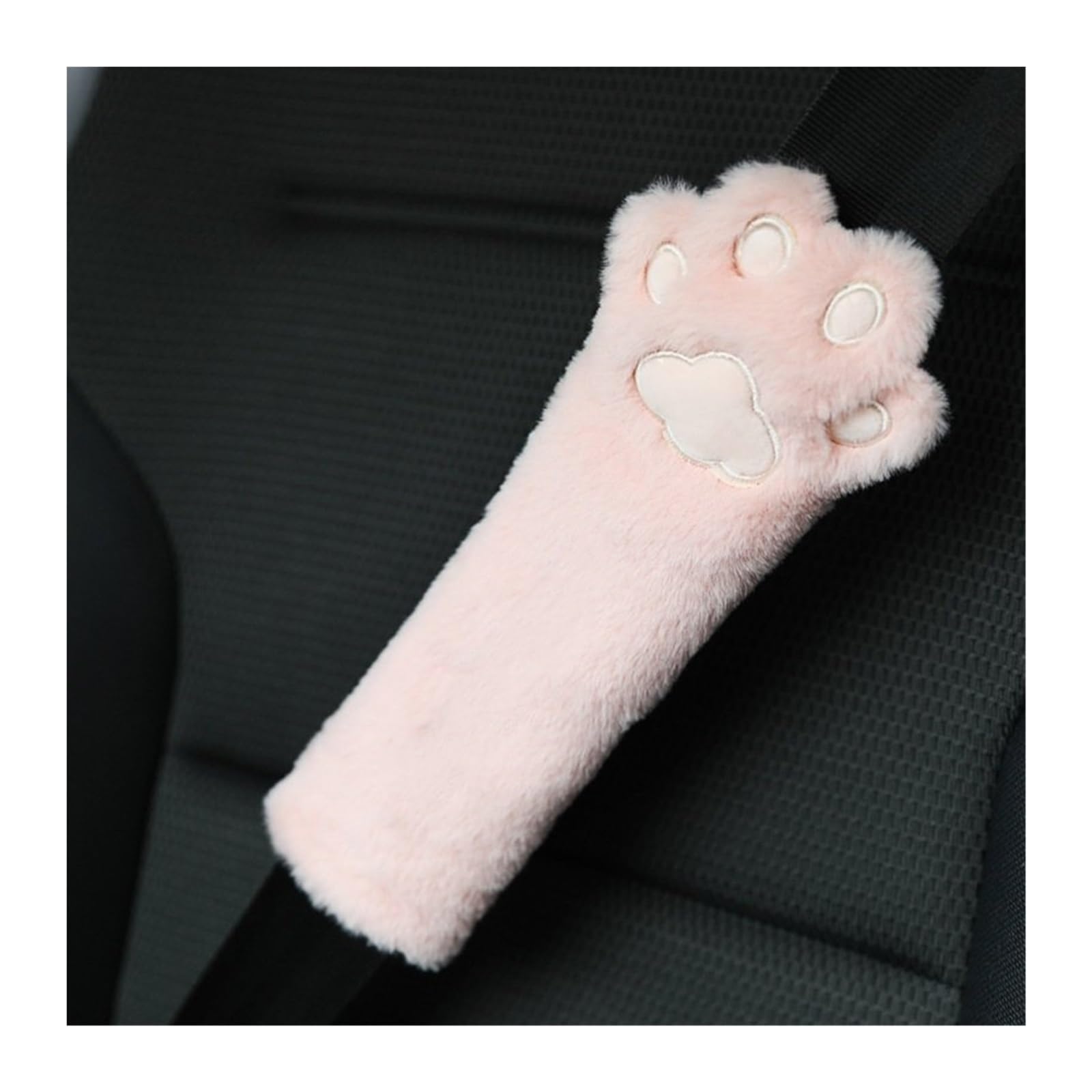 ATUMY Car Seat Pillow Car Plush Headrest Cute Cat Claws Car Neck Pillow Pillow Decorative Products Car Headrest(Shoulder wrap Pink)