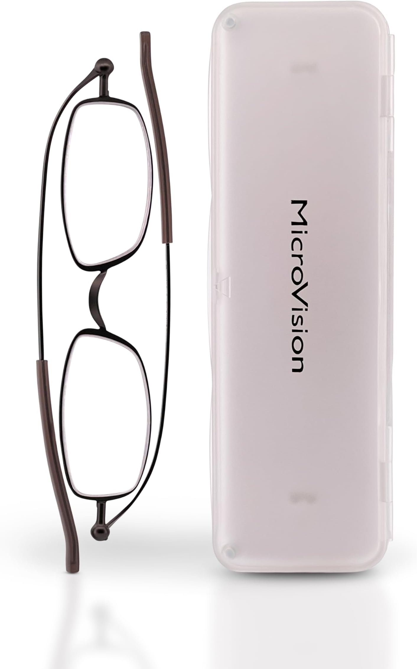 Flat Fold Air Reading Glasses With Patented Rolling Hinge Technology and Compact Case For Women and Men