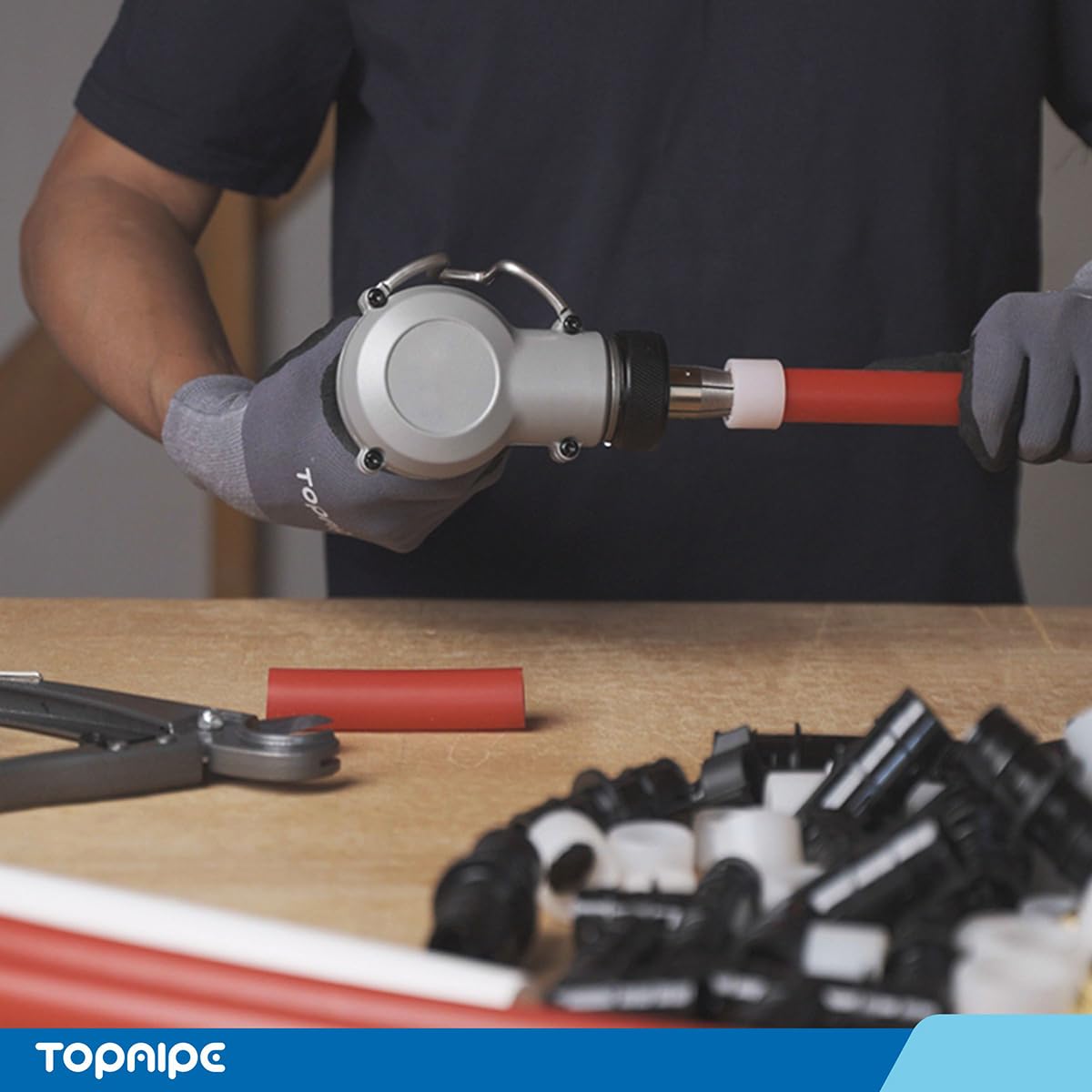 Tubo PEX-A rojo de 3/4 pulgadas x 100 pies, certificado NSF para agua potable, tubo PEX para fontanería, herramientas de fontanería de suelo/pared, accesorios Pex para agua caliente/fría