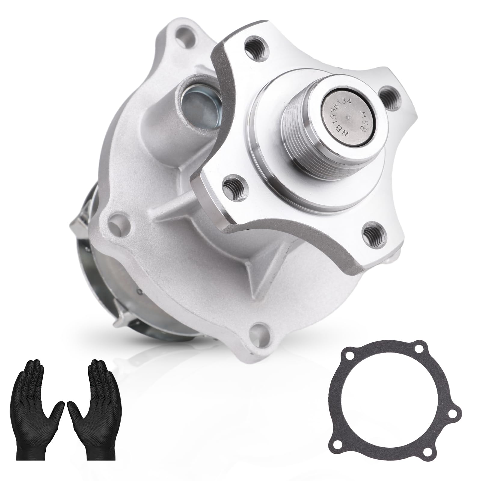 Professional AW5097 Water Pump Kit with Gasket Fits For Chevy GMC Buick Hummer Isuzu Oldsmobile Saab 02-12, 2.8L 2.9L 3.5L 3.7L 4.2L 5.3L, L4 L5 L6 V8 Engine, OE Parts For Colorado Trailblazer Envoy..