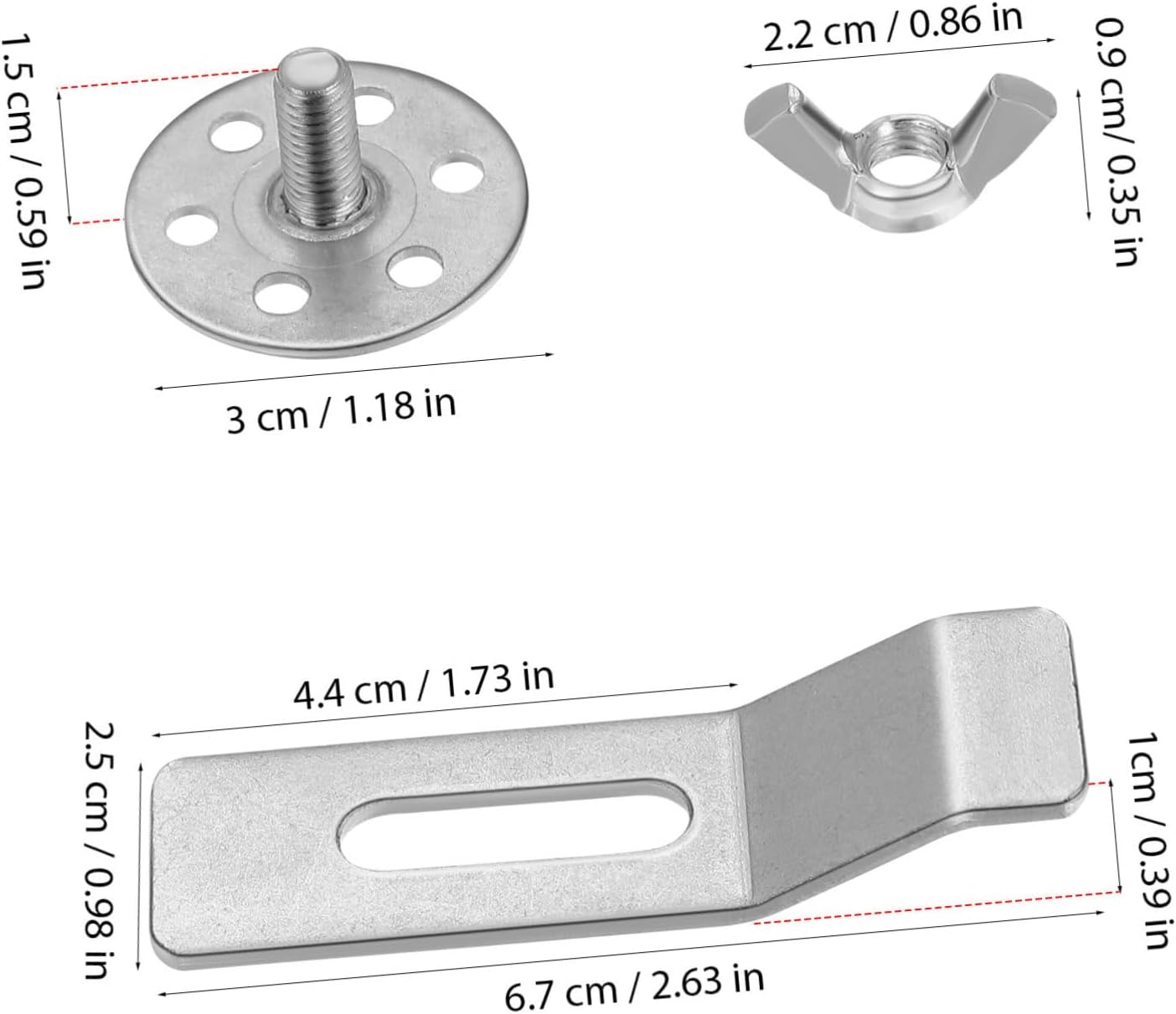 Artibetter 36pcs Undermount Sink Clips Kit Durable Support Brackets for Kitchen Bathroom Installation for Seamless Sink Mounting