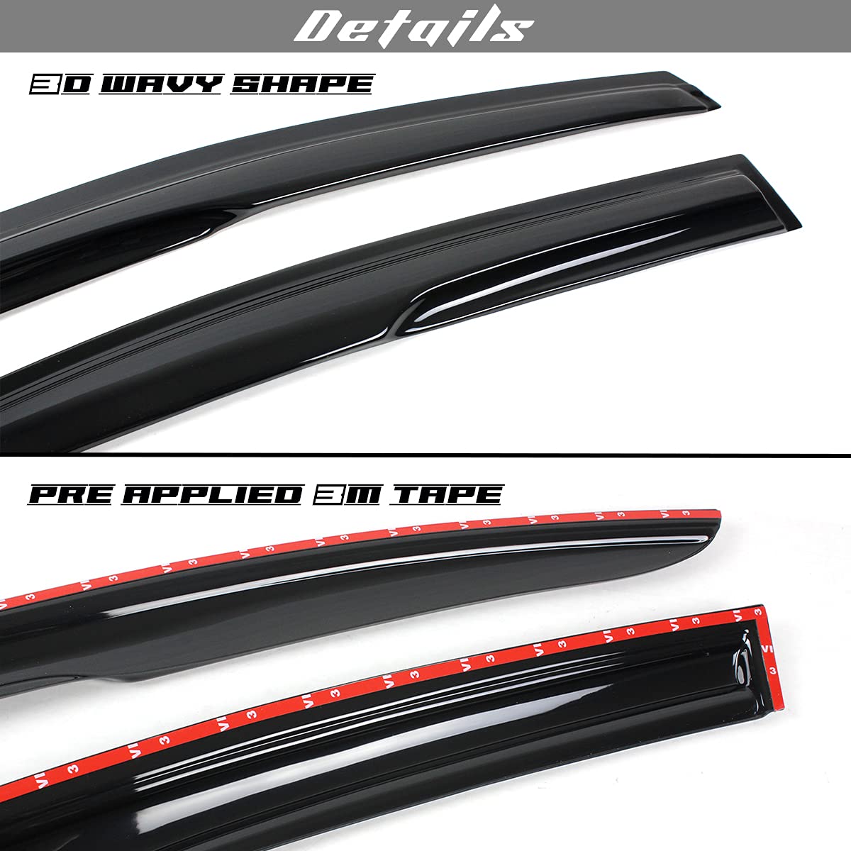 Amazon.com: S.H. Se adapta a Acura TSX CL8 Euro-R JDM 3D ondulado