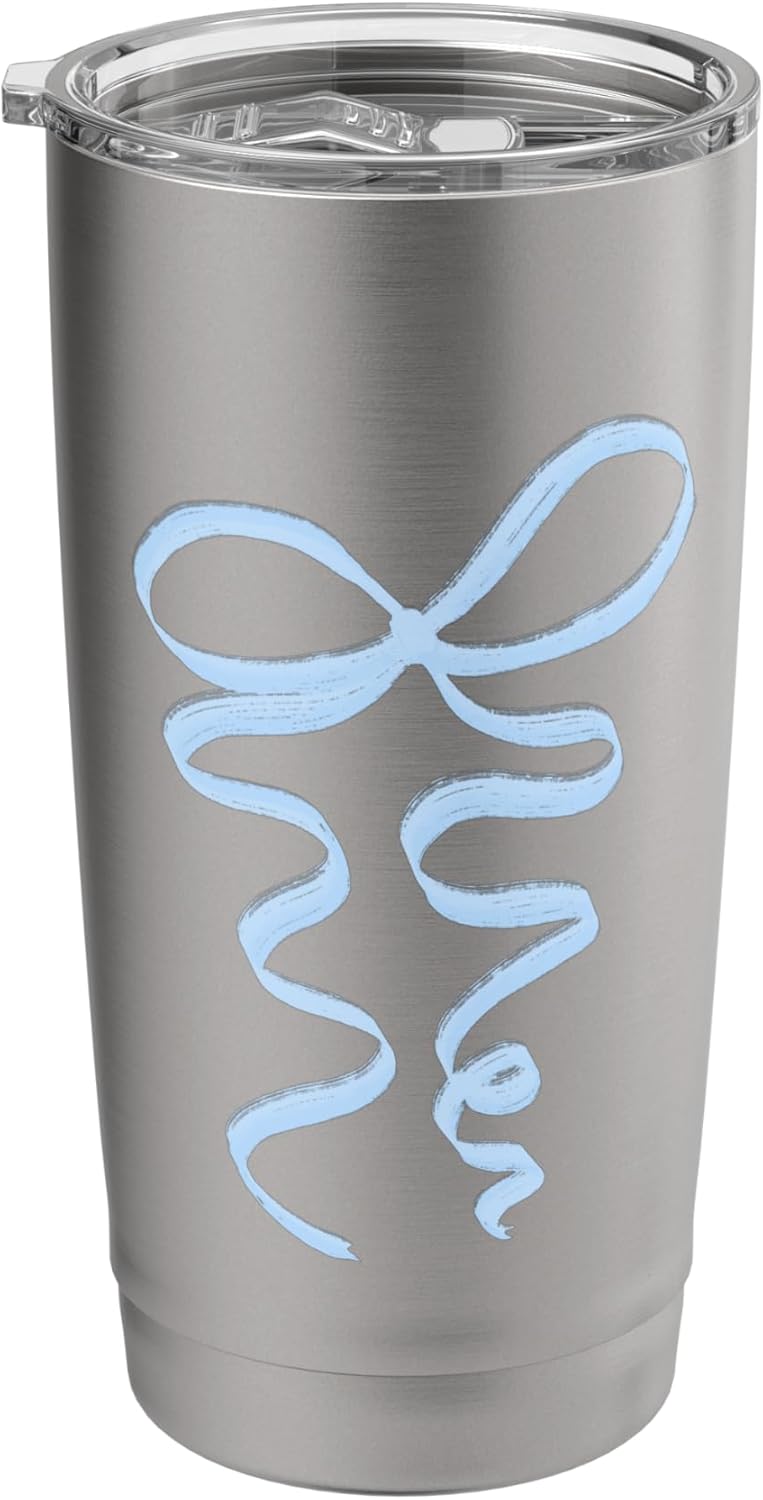Coquette Light Blue Bow Stainless Steel Insulated Tumbler