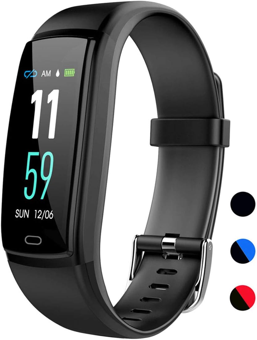 Mgaolo Fitness Tracker,Activity Health Tracker Waterproof Smart Watch Wristband with Blood Pressure Heart Rate Sleep Monitor Pedometer Step Calorie Counter for Android and iPhone