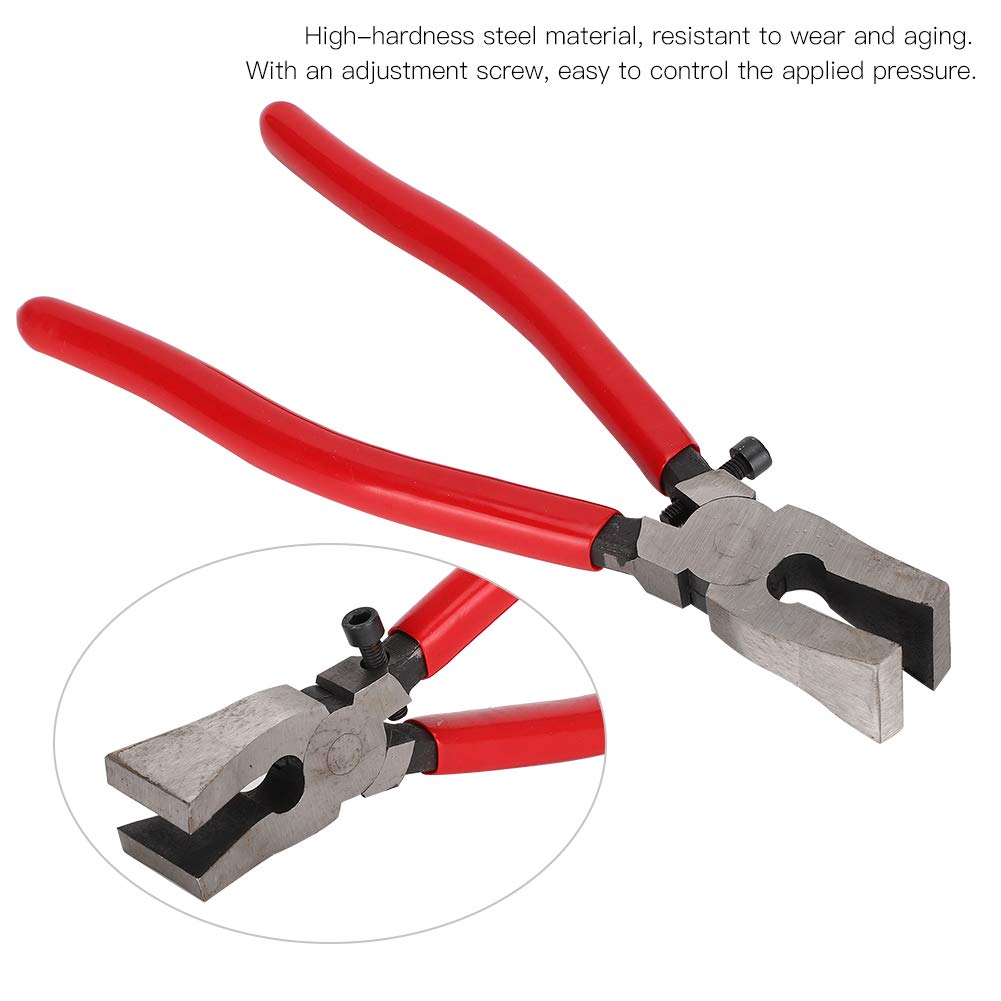 Flat Nose Pliers, Wire Cutter Jewelry Making Tool Mini Precision Pliers Wire Wrapping Bending Adjustable Screw for Home