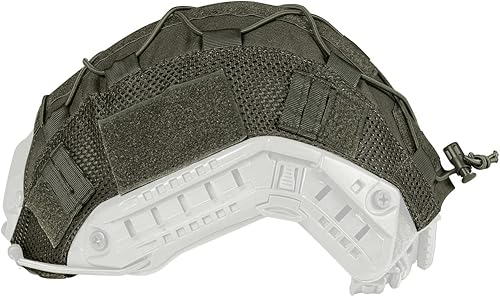 Miniatura 10 de IDOGEAR Funda táctica para casco rápido multi-camuflaje para casco de Airsoft en tamaño ML, equipo de tiro de caza de paintball militar, nailon