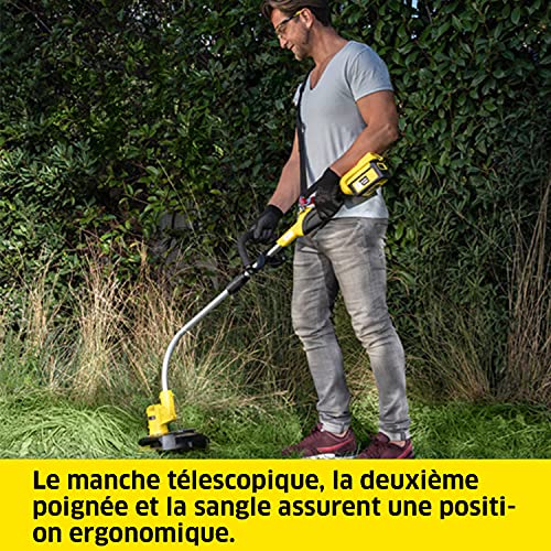 Coupe bordure sans fil KARCHER LTR 36 33 Jaune Sur batterie 33 cm Système de coupe efficace - vue 9