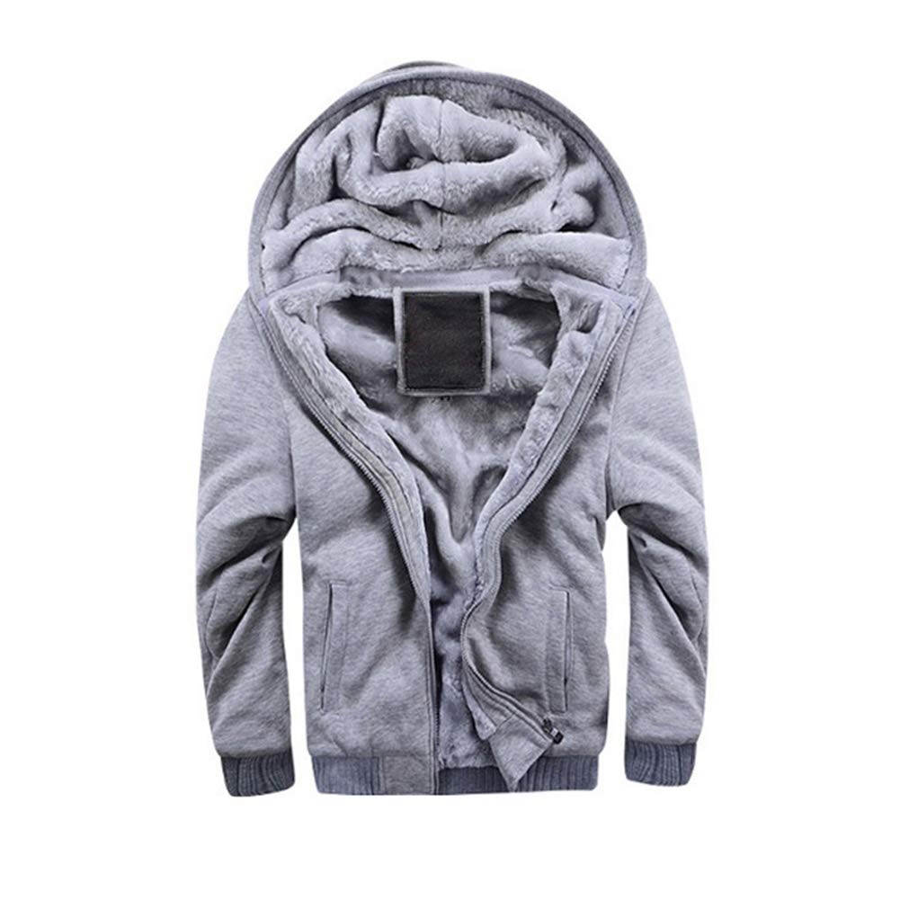 FidgetGear Men Coat Jacket Sweater Cold Protection Thick Zip Up Hooded  Hoodie Winter Fleece Jumper Sports Outdoor : Amazon.in: Clothing u0026  Accessories