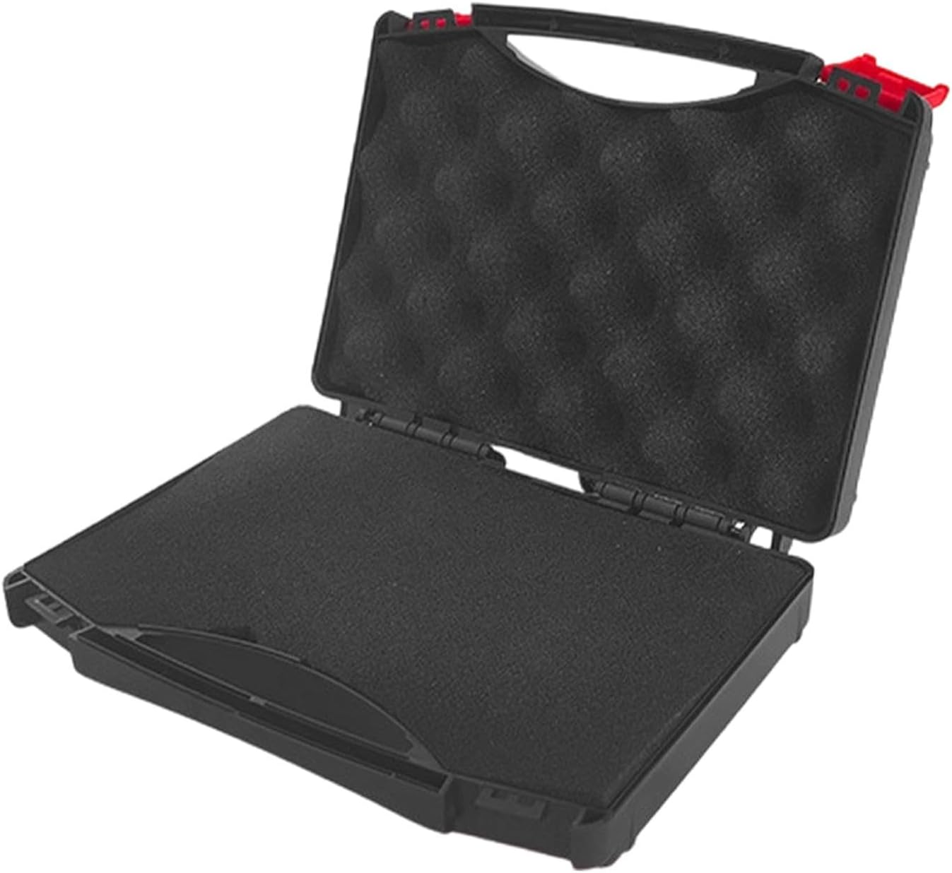 perfk Tool Box Foam Interior Travel Equipment Case Hard Case,with Handle for Equipment, WL010