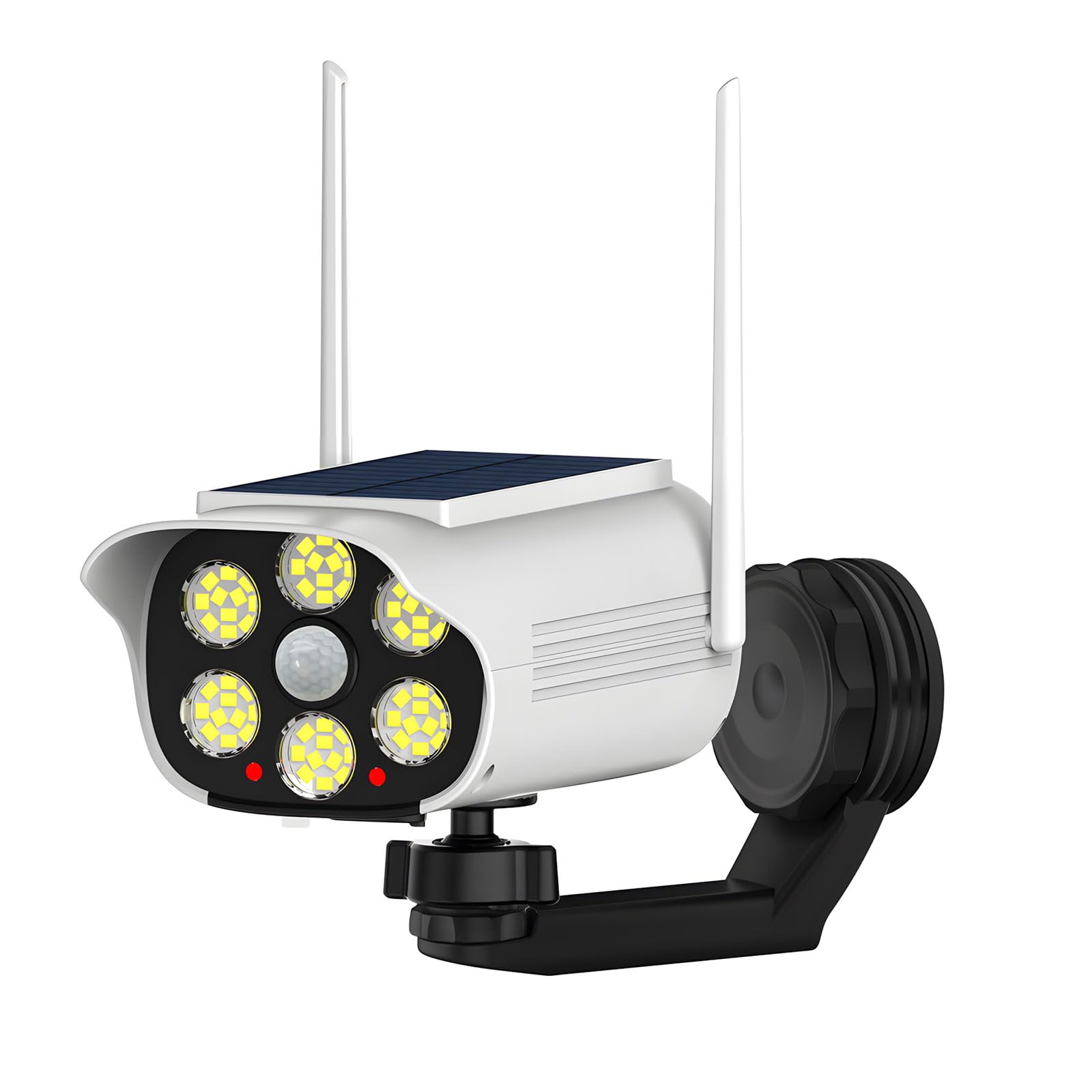 Lampe solaire de simulation de sécurité projecteur extérieur pour clôture et patio