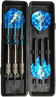 3PCS 26g Professional Competition Tungsten Steel Tip Needle Darts with Box Dart Flights+Brass Barrels Dart Tip+Dart Shafts