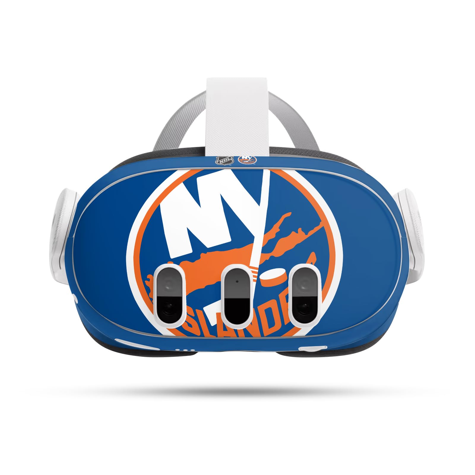 Head Case Designs Officially Licensed NHL Oversized New York Islanders Vinyl Sticker Skin Decal Cover Compatible with Meta Quest 3