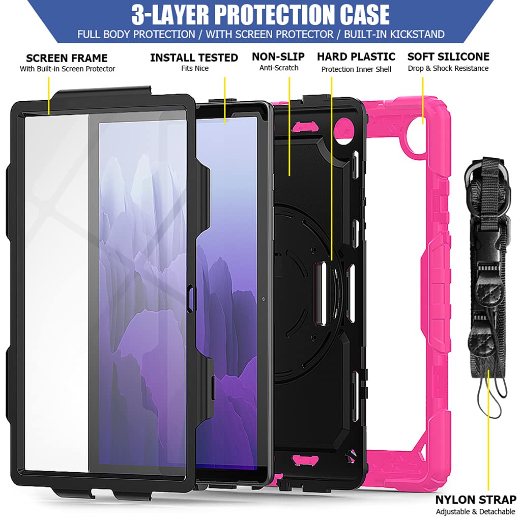 Tablet Per Caso Heavy Duty Drop-Proof E Shock-Resistant Robusto Per Caso Built-in Stand Per Tab 10.4 pollice T500 Antiurto Copertura Protettiva
