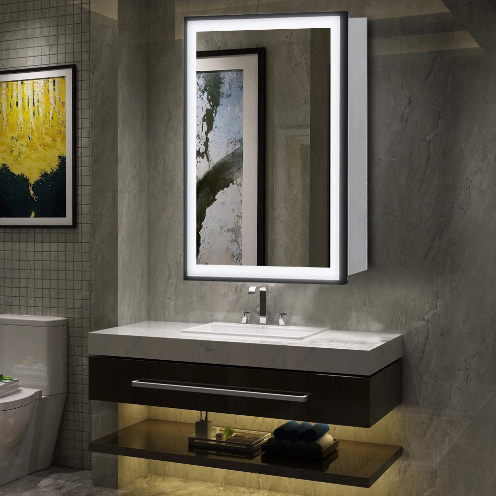 Buy Warmiehomy LED Bathroom Mirror Illuminated Adjustable